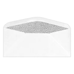 LUX Self Seal Security Tinted #10 Business Envelope, 4 1/2" x 9 1/2", White, 50/Pack (45146-50)* Security Tinted