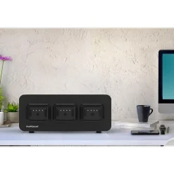 Luxor KwikBoost EdgePower 3-Bay Base Desktop Charging Station, Black (KBEP-BASE3)