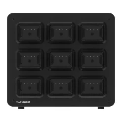 Luxor KwikBoost EdgePower 9-Bay Base Desktop Charging Station, Black (KBEP-BASE9)