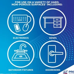 Lysol Disinfecting Wipes, Lemon & Lime Blossom Scent, 80 Wipes/Flat Pack (1920099716)