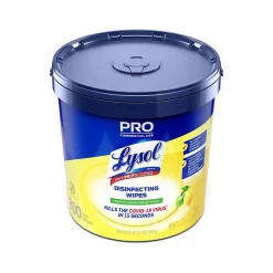 Lysol Pro Disinfecting Wipes, Lemon & Lime Blossom Scent, 800 Wipes/Canister, 2 Canisters/Carton (19200-99856CT)