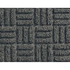 Floor Mats<M + A Matting WaterHog Masterpiece Select Commercial Wiper/Scraper Entrance Floor Mat, 4.92' x 2.92', Pewter (2653335070)