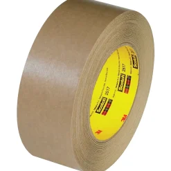 Scotch 3M 2517 Flatback Tape, 6.5 Mil, 1 1/2" x 60 yds., Kraft, 12/Case (T946251712PK)* Packing Tape