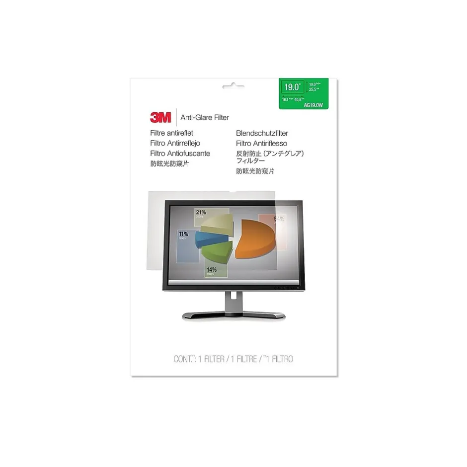 3M ™ Anti-Glare Filter for 19" Widescreen Monitor (16:10) (AG190W1B)