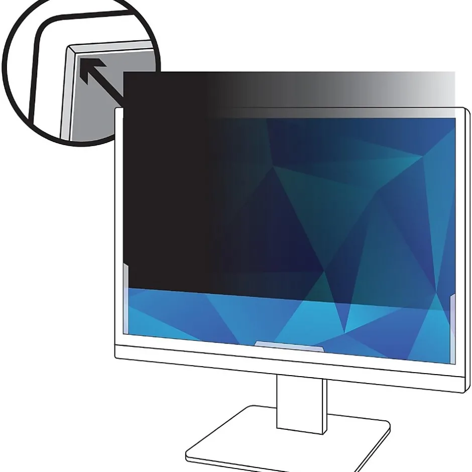 3M Anti-Glare Filter for 27" Widescreen Monitor, 16:9 Aspect Ratio (AG270W9B)