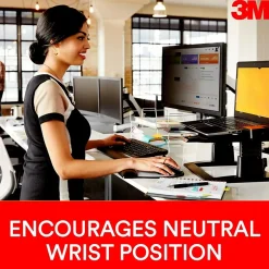 3M Gel Non-Skid Wrist Rest for Keyboards, Black (WR309LE)* Ergonomic Wrist Rests
