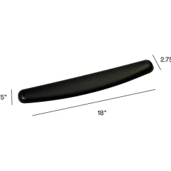 3M Gel Non-Skid Wrist Rest for Keyboards, Black (WR309LE)* Ergonomic Wrist Rests
