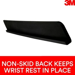 3M ™ Gel Wrist Rest for Standing Desks, Non-Slip Back, Black (WR200B)* Ergonomic Wrist Rests