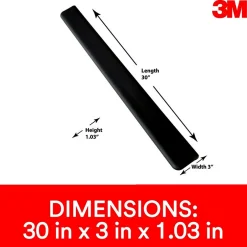 3M ™ Gel Wrist Rest for Standing Desks, Non-Slip Back, Black (WR200B)* Ergonomic Wrist Rests