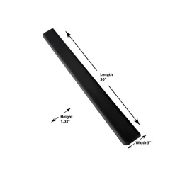 3M ™ Gel Wrist Rest for Standing Desks, Non-Slip Back, Black (WR200B)* Ergonomic Wrist Rests