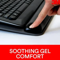 3M Gel Wrist Rest with Platform for Keyboard and Mouse, Gray, Tilt Adjustable, Precise Mouse Pad (WR422LE)* Ergonomic Wrist Rests
