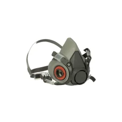 Masks<3M Half Facepiece Reusable Respirator 6200, Medium, Gray (6200)