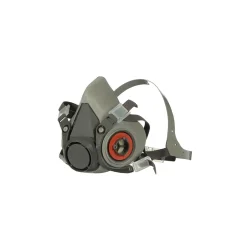 Masks<3M Half Facepiece Reusable Respirator 6200, Medium, Gray (6200)