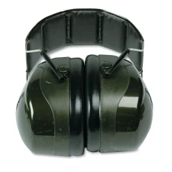 Ear Protection<Peltor 3M™ Optime 101 Earmuffs, Deluxe Personal H Earing Protector, Over-The-Head, Green, 27dB