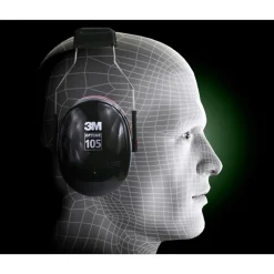 Ear Protection<3M PELTOR Optime 105 Over-the-Head Earmuffs (H10A)