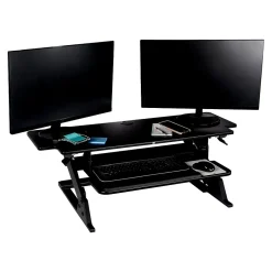 Clearance Precision XL Easy Lift 6" - 20" Adjustable Desk, Black (SD70B) Standing Desks