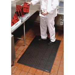 Floor Mats<M + A Matting M+A Matting Comfort Flow Anti-Fatigue Mat, 68" x 42", Black (420164900)