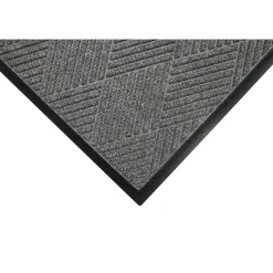 Floor Mats<M + A Matting M+A Matting WaterHog Max Diamond Classic Mat, Universal Cleated, 4' x 6', Grey Ash (22957346070)