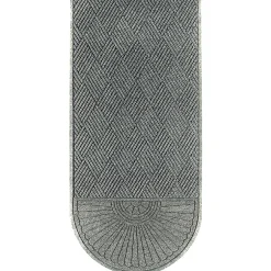 Floor Mats<M + A Matting M+A Matting WaterHog Max Grand Diamond, Mat + One End, Universal Cleated , 6' x 11.6', Grey Ash (22200000000000)