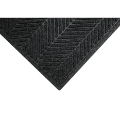 Floor Mats<M + A Matting M+A Matting WaterHog Max Herringbone Classic Mat, Smooth, 6' x 12.2', Black Smoke (224070612170)