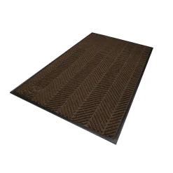 Floor Mats<M + A Matting M+A Matting WaterHog Max Herringbone Classic Mat, Smooth, 3' x 5', Chestnut Brown (22407535170)