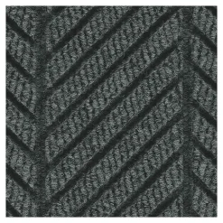 Floor Mats<M + A Matting M+A Matting WaterHog Max Herringbone Fashion Mat, Universal Cleated, 4' x 6', Black Smoke (22417046070)