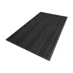 Floor Mats<M + A Matting M+A Matting WaterHog Max Herringbone Fashion Mat, Universal Cleated, 3' x 5', Black Smoke (22417035070)