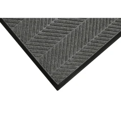Floor Mats<M + A Matting M+A Matting WaterHog Max Herringbone Classic Mat, Universal Cleated, 4' x 10', Grey Ash (224073410070)