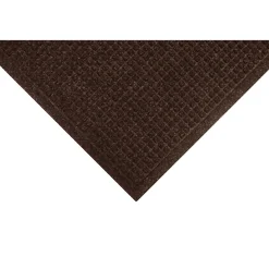 Floor Mats<M + A Matting M+A Matting WaterHog Squares Fashion Mat, Universal Cleated, 4' x 10', Dark Brown (28052410070)