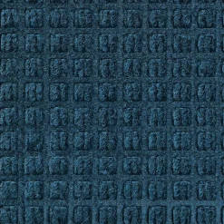 Floor Mats<M + A Matting M+A Matting WaterHog Squares Classic Mat, Universal Cleated, 4' x 10', Navy (20061410070)