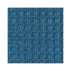 Floor Mats<M + A Matting M+A Matting WaterHog Squares Classic Mat, Universal Cleated, 4' x 6', Medium Blue (2005646070)