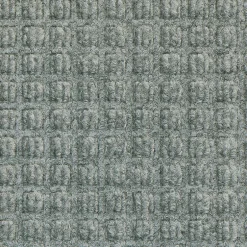 Floor Mats<M + A Matting M+A Matting WaterHog Squares Classic Mat, Smooth Medium, 6' x 6', Grey (2005766170)