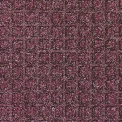 Floor Mats<M + A Matting M+A Matting WaterHog Squares Classic Mat, Smooth, 4' x 10', Bordeaux (20060410170)