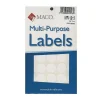 Maco Multi-Purpose Handwrite Labels, Round, 3/4" Dia., Pack Of 1000, 6/Pack (6PK-MR-1212) Hot
