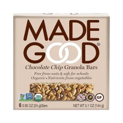 Snacks & Granola Bars<MadeGood Gluten Free Chocolate Chip Granola Bar, 0.85 oz., 6 Bars/Box (307-00244)