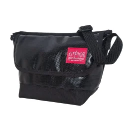 Manhattan Portage Vinyl Messenger Bag (1603-VL-2 BLK)