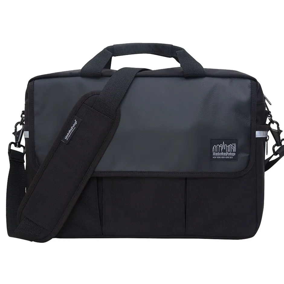 Manhattan Portage Webb Convertible Briefcase Black (1448-BL BLK)