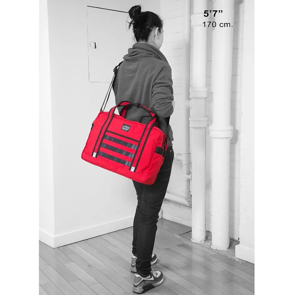 Manhattan Portage Yorkville 15" Fabric Laptop Bag, Red (1628-BL RED) Outlet