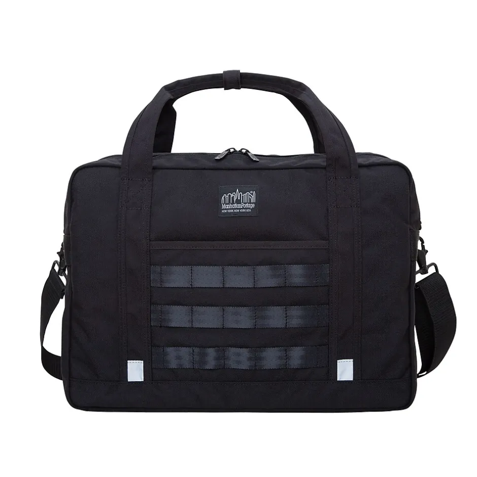 Manhattan Portage Yorkville 15" Fabric Laptop Bag, Black (1628-BL BLK) New