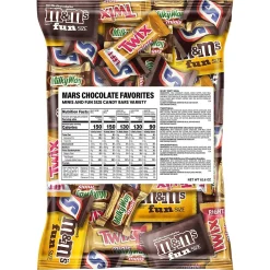 Chocolate<Mars Chocolate Favorites Minis Candy Bars, Assorted, 62.6 oz. (220-00016)
