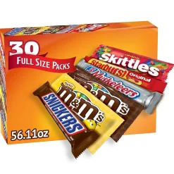 Chocolate<Mars Variety Pack M&M'S, SNICKERS, TWIX & 3 MUSKETEERS Milk Chocolate Pieces, 48 oz., 30 (220-00084)
