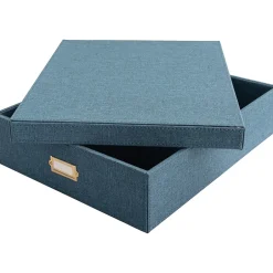 Martha Stewart Document Box, Navy Faux Leather (MS110F) Best