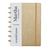 Martha Stewart Gold Faux Leather Junior Discbound Notebook (MS102F)