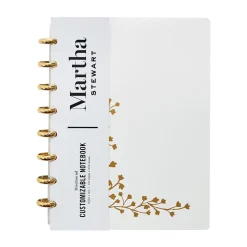 Martha Stewart Gold Vine Poly Junior Discbound Notebook (MS102G) New