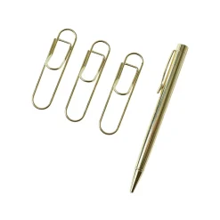 Martha Stewart Pen and Pen Clip Set, Gold (MS109J) Sale