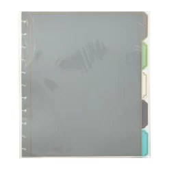 Martha Stewart Poly Divider, 5 Tabs, Assorted Colors, 1 Set (MS102C) Outlet