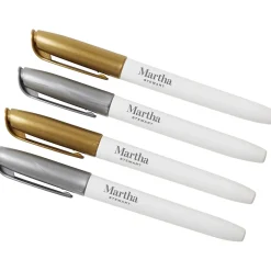 Martha Stewart Wet Erase Markers, Gold/Silver, 4/Pack (MS104J) New
