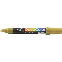 JAM Paper Marvy Uchida Acrylic Paint Markers, Chisel Tip, Gold, 2/Pack (526315GOa)