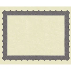 Sale Certificates, 8.5" x 11", Beige/Metallic Silver, 25/Pack (934325) Awards & Certificates