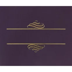 Online Certificate Holders, 9.375" x 12", Plum, 5/Pack (903106) Awards & Certificates